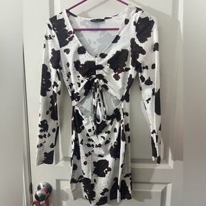 Cow Print Y2K dress